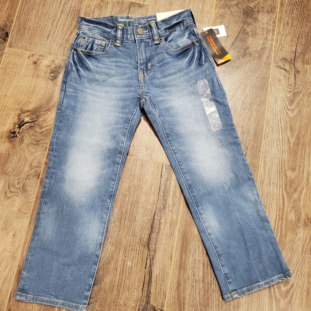 GAP Kids 1969 Thermolite Denim Stretch Pants Size 6
